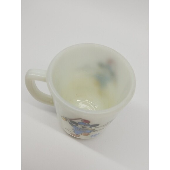 1955 vintage Mickey Mouse Club MarchPepsi Collector Mug MilkGlass Anchor Hocking - Picture 5 of 5